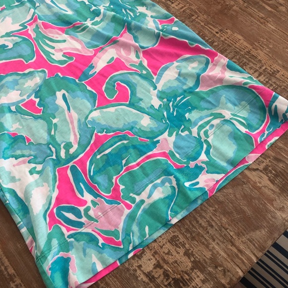 Lilly Pulitzer Floral Neon Button Up Dress - Picture 4 of 7